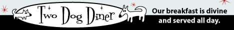 webad for Two Dog Diner
