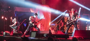 The original Misfits -- from left: Glenn Danzig (vocals), Doyle Wolfgang von Frankenstein (guitar) and Jerry Only (bass) -- played to a packed house Sunday night at Riot Fest in Denver.