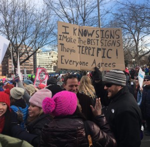 womens march protest sign