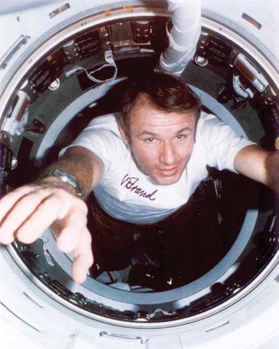 Originally from Colorado, Vance Brand flew on four space missions. 
