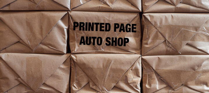Printed Page Auto Parts | A Bookseller’s Diary