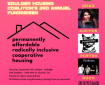 You’re Invited to The Boulder Housing Coalition’s Third Annual Silent Auction and Fundraiser Party!
