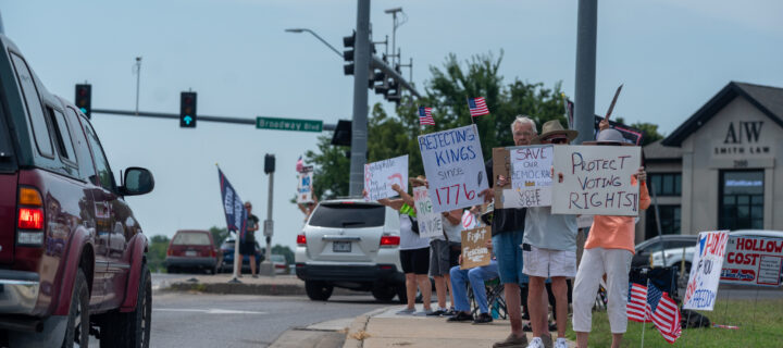 Showing Up For Democracy and Demanding Peace in Missouri
