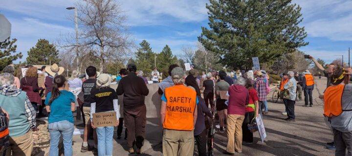 Gunbarrel Residents Protest BI Inc.’s Immigration Monitoring Work
