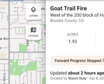 Goat Trail Fire Near Hawthorne Avenue 100% Contained, Evacuations Lifted