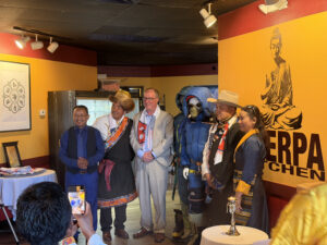 The Sherpa Family with Boulder Mayor, Aaron Brockett