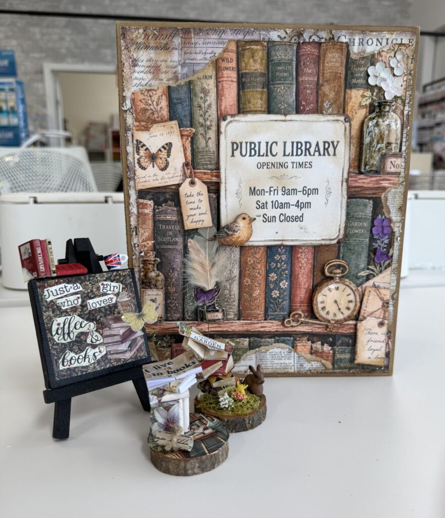 Library Book Art by The Tilted Brick
