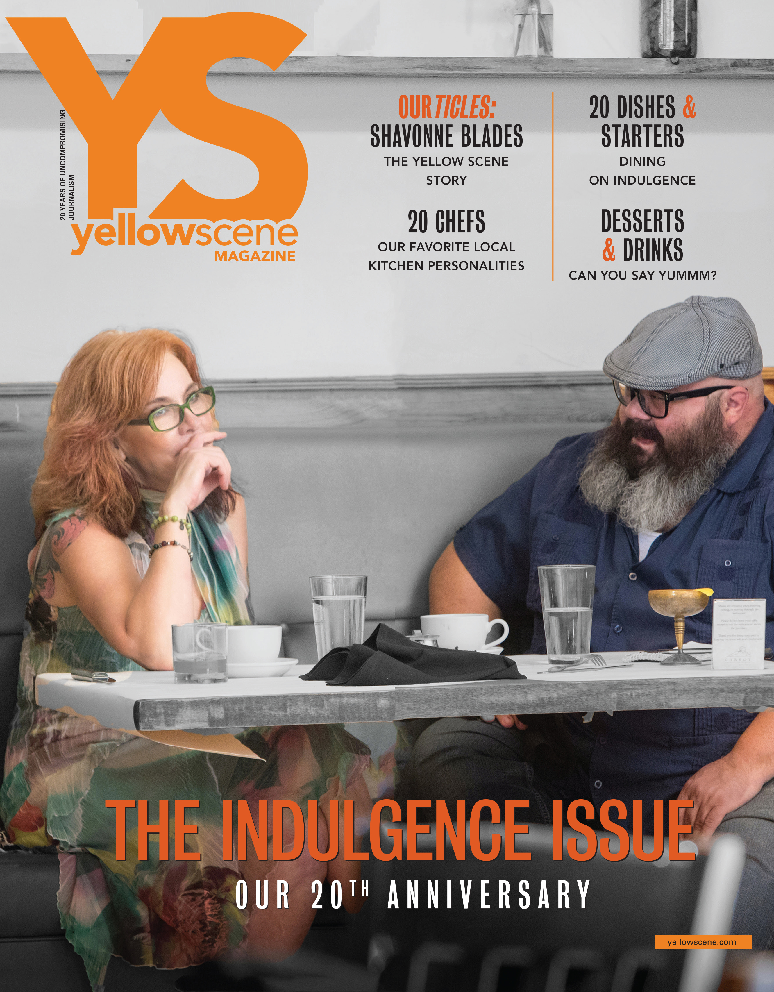 yellow scene  magazine cover for September 2020