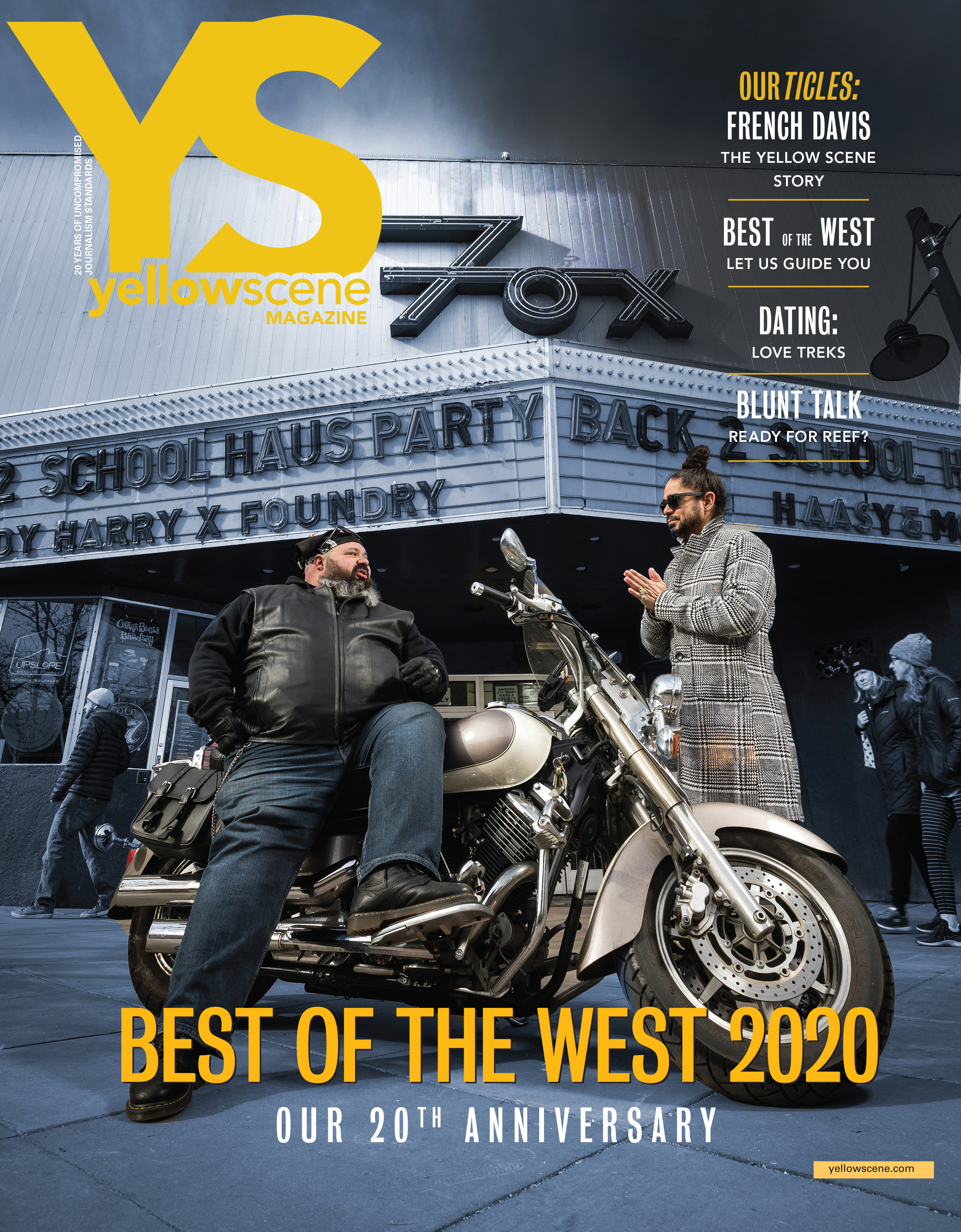 yellow scene  magazine cover for February 2020