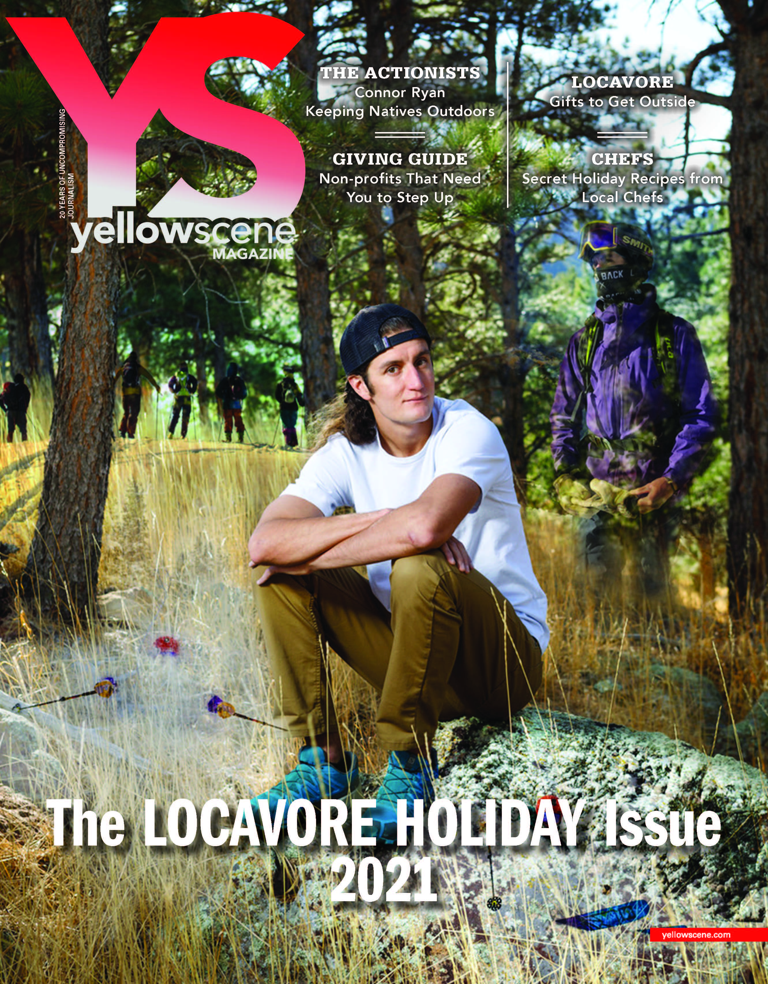 yellow scene  magazine cover for November 2021