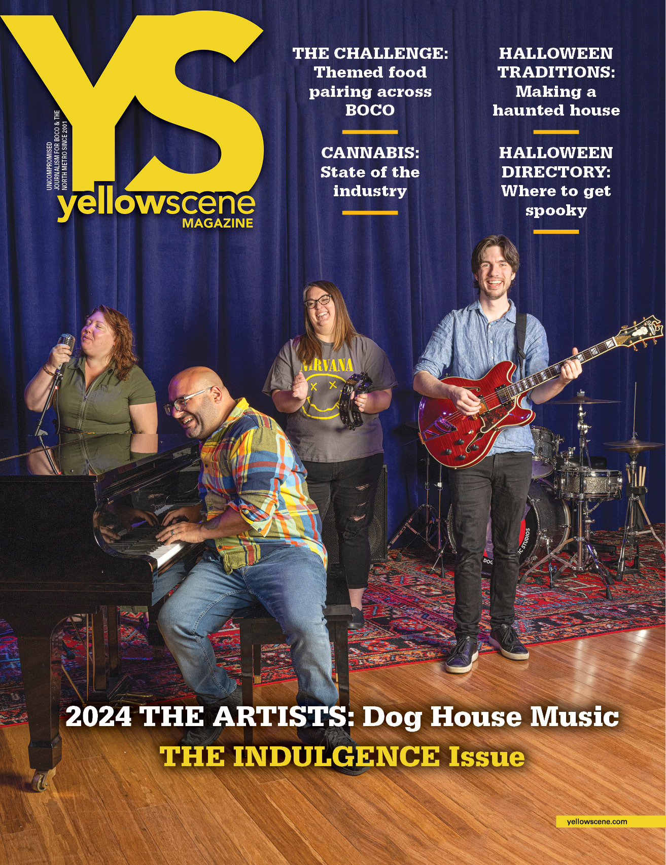 yellow scene  magazine cover for September 2024