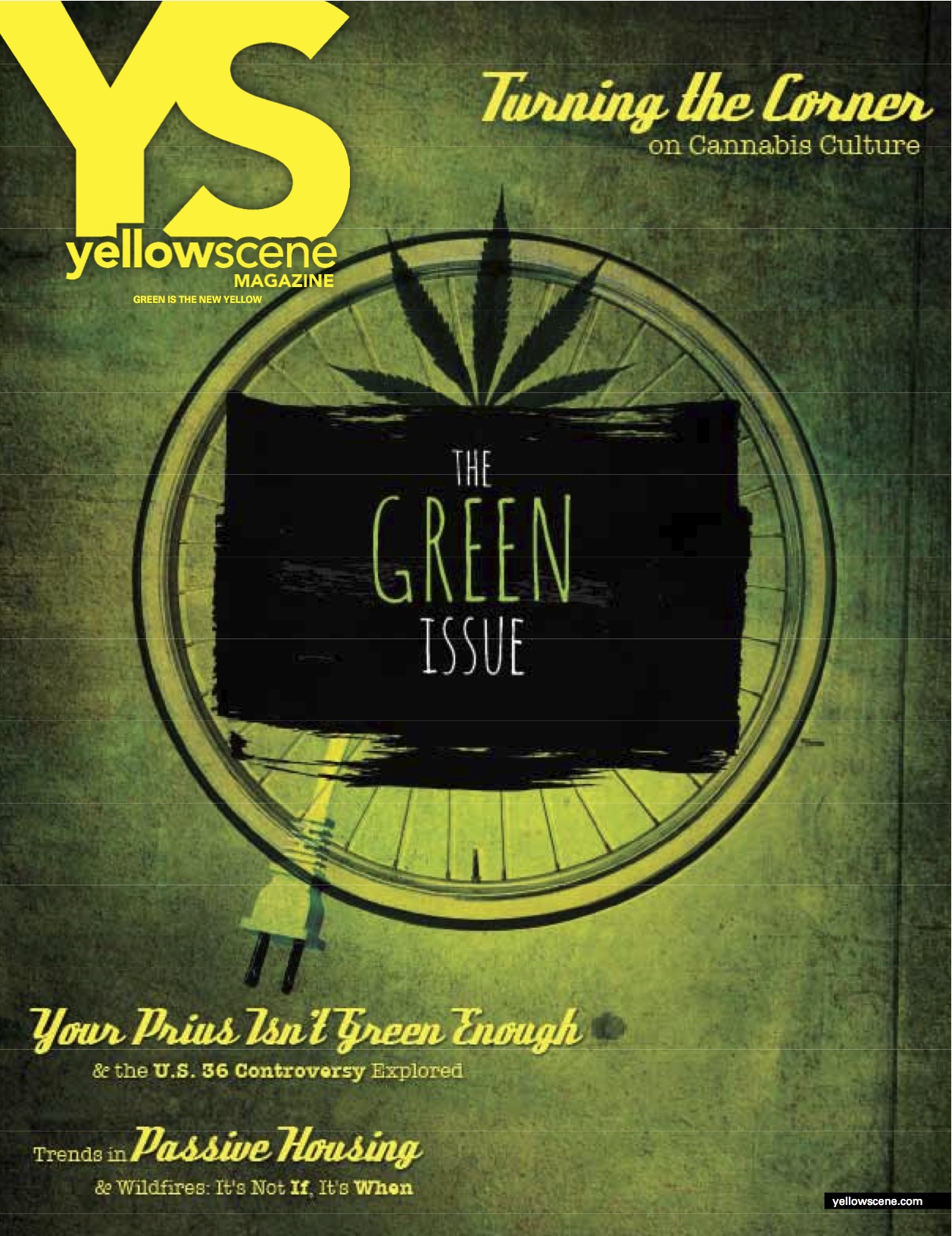yellow scene  magazine cover for April 2014