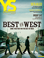 yellow scene  magazine cover for April 2012